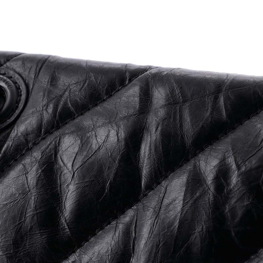 Balenciaga Crush Chain Flap Bag Quilted #243403B13B - Picture 6 of 7